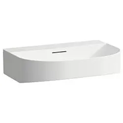 LAUFEN Sonar Aufsatzwaschtisch H8163420001091 60x42cm, Unterseite geschliffen, wandmontiert, mit Überlauf, ohne Hahnloch, weiß