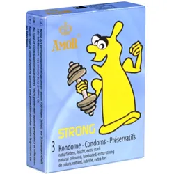 «Strong» extra starke Kondome für sicheren Analverkehr (3 Kondome) 3 St