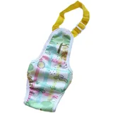 kiskick Weibliche Hund Windeln Haustier Menstruationshose Cartoon Druck Bauch Stil Weich Atmungsaktiv Hund Windeln Pet Supplies Pet Windeln Grün XS