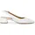 TAMARIS Damen Sling Pump mit Blockabsatz Leder, weiß, 36 EU
