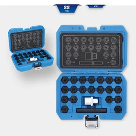 BRILLIANT TOOLS Felgenschloss-Sortiment für VW, 22-tlg