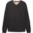 Tom Tailor 1038427 Basic Knit Pullover Mit V-ausschnitt Black Grey Melange XL