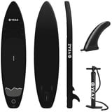 YEAZ Inflatable SUP-Board NELIO - EXOTRACE - sup board, Inflatable SUP Board, (Set), inkl. Zubehör wie Finne und Handpumpe schwarz