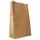 Papstar Blockbodenbeutel, Kraftpapier braun