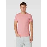Tommy Jeans Slim Fit T-Shirt mit Rundhalsausschnitt, Rose, L