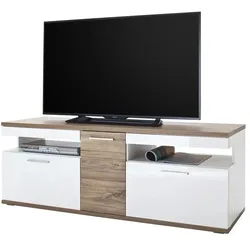 uno TV-Lowboard  Zypern , weiß , Maße (cm): B: 150 H: 55 T: 50