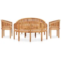 vidaXL Garten-Lounge-Set 5-tlg. braun