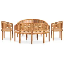 vidaXL Garten-Lounge-Set 5-tlg. braun