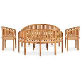 vidaXL Garten-Lounge-Set 5-tlg. braun