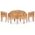 vidaXL Garten-Lounge-Set 5-tlg. braun