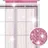 Wometo Faden-Vorhang Glitzer-Vorhang 90x245 - pink-silber glänzender Deko Schal transparent halbtransparent Weihnachten
