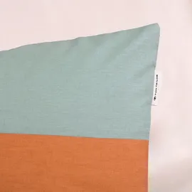 Tom Tailor BOLD STRIPES Orange/Türkis 135 x 200 cm + 80 x 80 cm