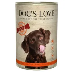 DOG'S LOVE Adult Fleisch Pur B.A.R.F. 6x400g Rind