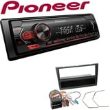 Pioneer 1-DIN Autoradio USB AUX Android Einbauset für Opel Corsa C 2004-2006