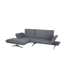 KOINOR Eckcouch Flachgewebe 2-Sitzer Grau