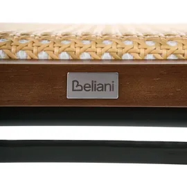 Beliani Esszimmerstuhl Rattan Braun 2er Set