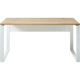 Germania Schreibtisch GW-Lioni 4157 weiß / Eiche Navarra Nb.