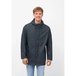 Regen- und Matschjacke DERBE "Passby_plain", Herren, Gr. 3XL, blau (navy), Obermaterial: 100% Polyester; Futter: 100% Polyester, Basic, normal, Langarm Bündchen, Jacken, wasserabweisend, winddicht, Kapuze