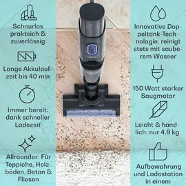 Klarstein Caswell Plus Akkusauger schwarz