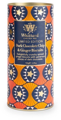 Kekse Whittard of Chelsea Limited Edition Dark Chocolate Chip & Ginger, 150 g