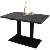 58 aufm Kessel Bartisch ausziehbar 120 x 70 x 72 cm Schwarz/Graphit