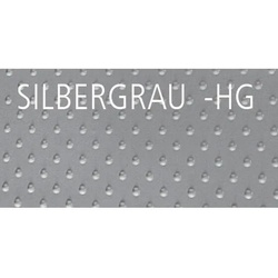 Treppe Eleganz 60 lang 5-stufig (Randbefestigung) azurblau mit Stufen in silbergrau