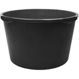 Garronda Mörtelkübel Rund Mörtelkübel Maurerkübel Kunststoffwanne Mörtelkasten GD-0170, (Set, 2-tlg., 2), Mischen von Beton, Mörtel, Gips, Kleber, Sand, Erde, Wasser, Schutt schwarz 58 cm x 58 cm x 35 cm