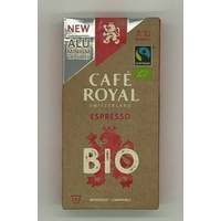 10 Pck. Cafe Royal Kapseln für Nespresso Bio Espresso 5,80€/100gr