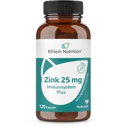 Zink 25 Mg Immunsystem Plus Hochdosiert + Vegan 120 St