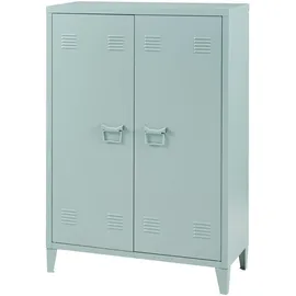 [en.casa] Oripää Aktenschrank 110 x 75 x 33 cm Graublau