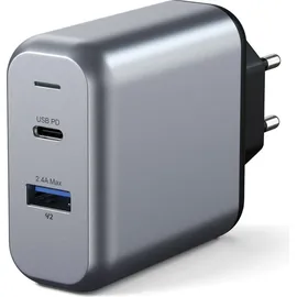 Satechi 30W Dual-Port Wall Charger Space Grey