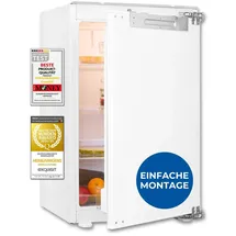 Exquisit EKS131-V-FE-090E Einbaukühlschrank (135 l, 880 mm hoch, Weiß)
