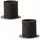 Marrakesch Orient & Mediterran Interior 2er Set Vintage Blumentopf Tulin handgefertigt aus Metall 15 cm modern