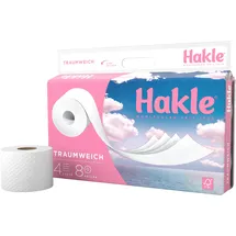 Hakle Toilettenpapier Traumweich 4-lagig, 8 Rollen