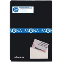 Pagna Unterschriftsmappe schwarz, 20-teilig, mit Color-Einband und dehnbarem Rücken