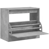VidaXL Schuhschrank Betongrau cm Holzwerkstoff