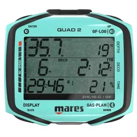 Mares Quad 2 Tauchcomputer - Farbe: Aqua