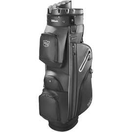 Wilson Staff Golftasche, i Lock Dry Cart Bag, Trolleytasche, 14 Fächer für diverse Golfschläger, Schwarz/Silber