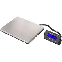 VOLTCRAFT PLS-220S Plattformwaage Wägebereich (max.) 200 kg Ablesbarkeit 50 g batteriebetrieben, netzbetrieben Edelstahl