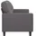 vidaXL 2-Sitzer-Sofa Grau 120 cm Kunstleder