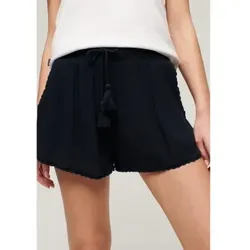 Superdry für Damen. W7110423A Marineblaue Strandshorts (S), Lässig, Viskose