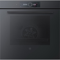 Combair V6000 60P Einbaubackofen Pyrolyse Spiegelglas schwarz - 10 Jahre Garantie