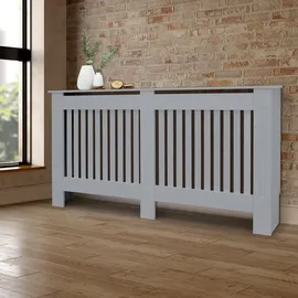 ML-Design Heizkörperverkleidung Landhausstil 152x19x82cm Grau