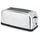 h.koenig TOAS28 Toaster/Langschlitztoaster mit extra breitem Schlitz / 7 Wärmestufen / 3 Funktionen