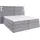 Collection AB Boxspringbett COLLECTION AB "Copenhagen", grau (lightgrau), B:231cm L:215cm, Holzwerkstoff, Spanplatte, Komplettbetten, Boxspringbett, inklusive Bettkasten, Topper, wahlweise mit LED-Beleuchtung, Topseller