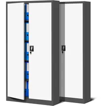 Jan Nowak C001 Aktenschrank 185 x 90 x 40 anthrazit/weiß