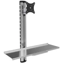 TECHLY Wandhalterung für 15”-27” Silber