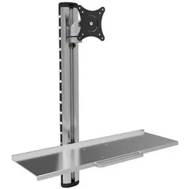 TECHLY Wandhalterung für 15”-27” Silber