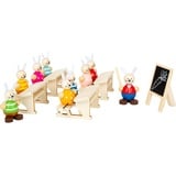 Small Foot Company small foot 11315 - Hasenschule Spielset Holz, 14-teilig