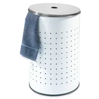 Home4You Wäschesammler, - Edelstahl - 54 Liter - H